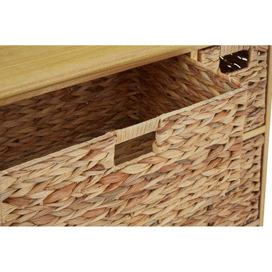 Padstow Storage Unit with 6 Water Hyacinth Drawers - Image 6