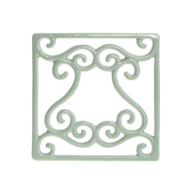 Pale Blue Cast Iron Trivet - Image 2