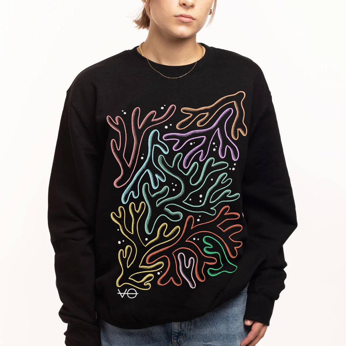Pastel Coral Sweatshirt (Unisex) - Image 2