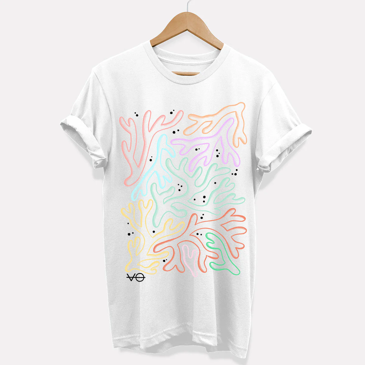 Pastel Coral T-Shirt (Unisex) - Image 2