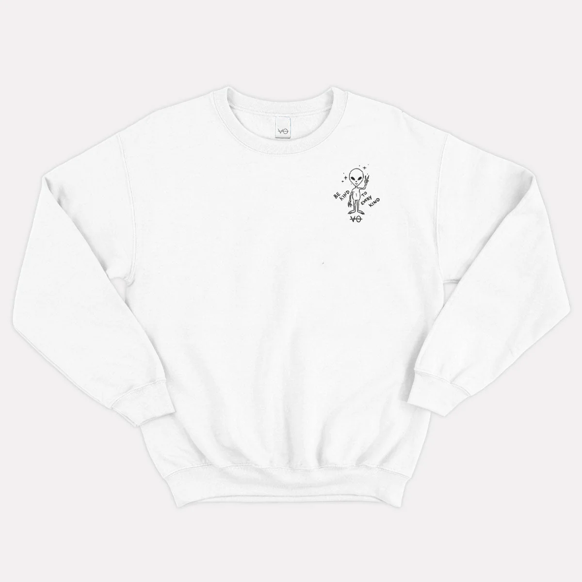 Peace Alien Doodle Sweatshirt (Unisex) - Image 3