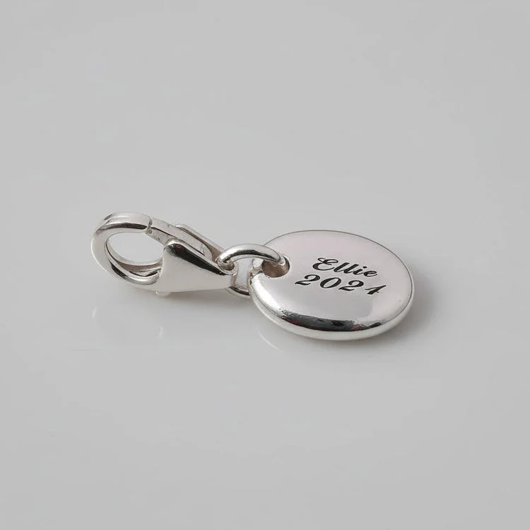 Pebble Personalised Silver Charm - Image 7