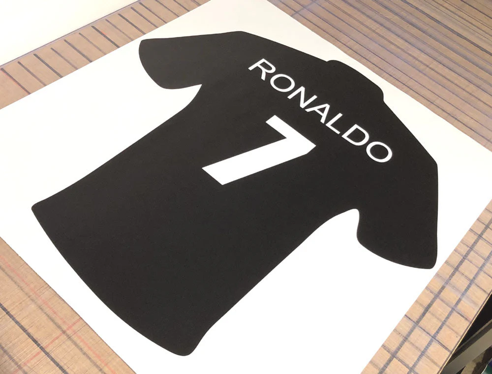 Personalised Football Shirt Wall Sticker – Custom Name & Number Kids Wall Decor - Image 8
