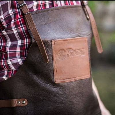 Petromax Buff Leather Apron with cross back straps - Image 2