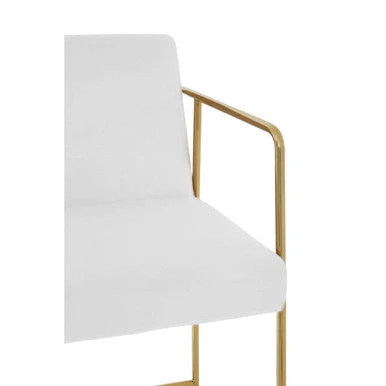 Piermount Mink Velvet And Gold Bar Stool - Image 6
