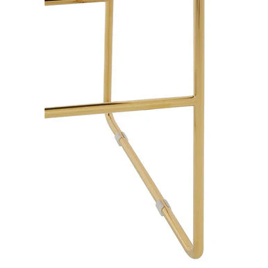 Piermount Mink Velvet And Gold Bar Stool - Image 7