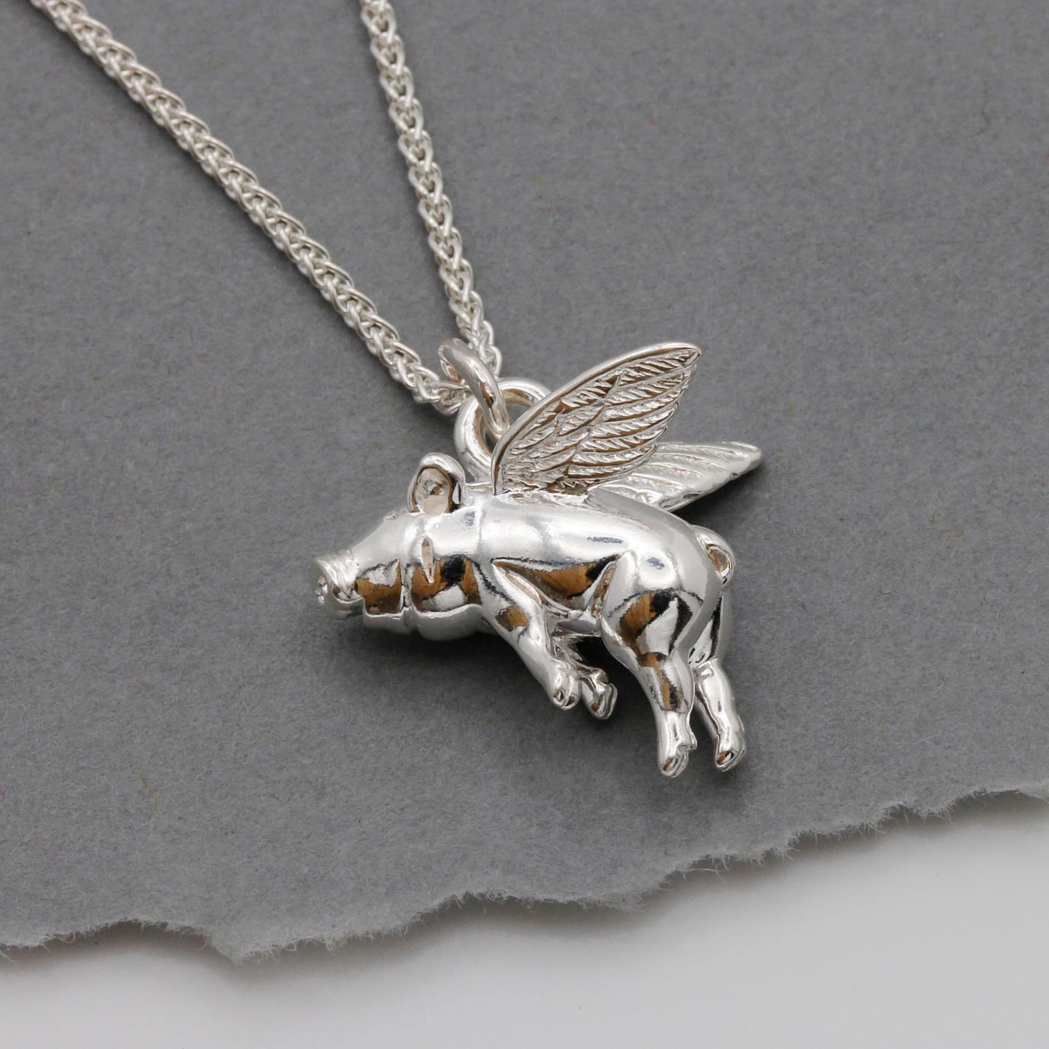 Pigs Might Fly Silver Charm - Image 7