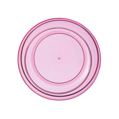 Pink Plastic Small Summer Plate