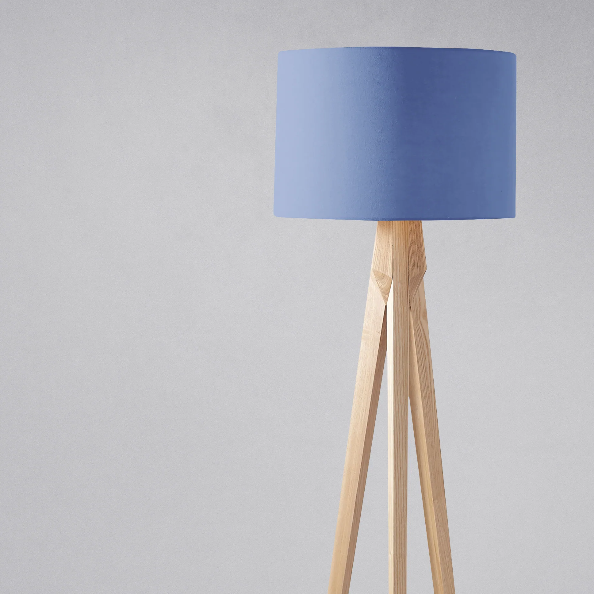 Plain Cornflower Blue Lampshade, Ceiling or Table Lamp Shade - Image 2