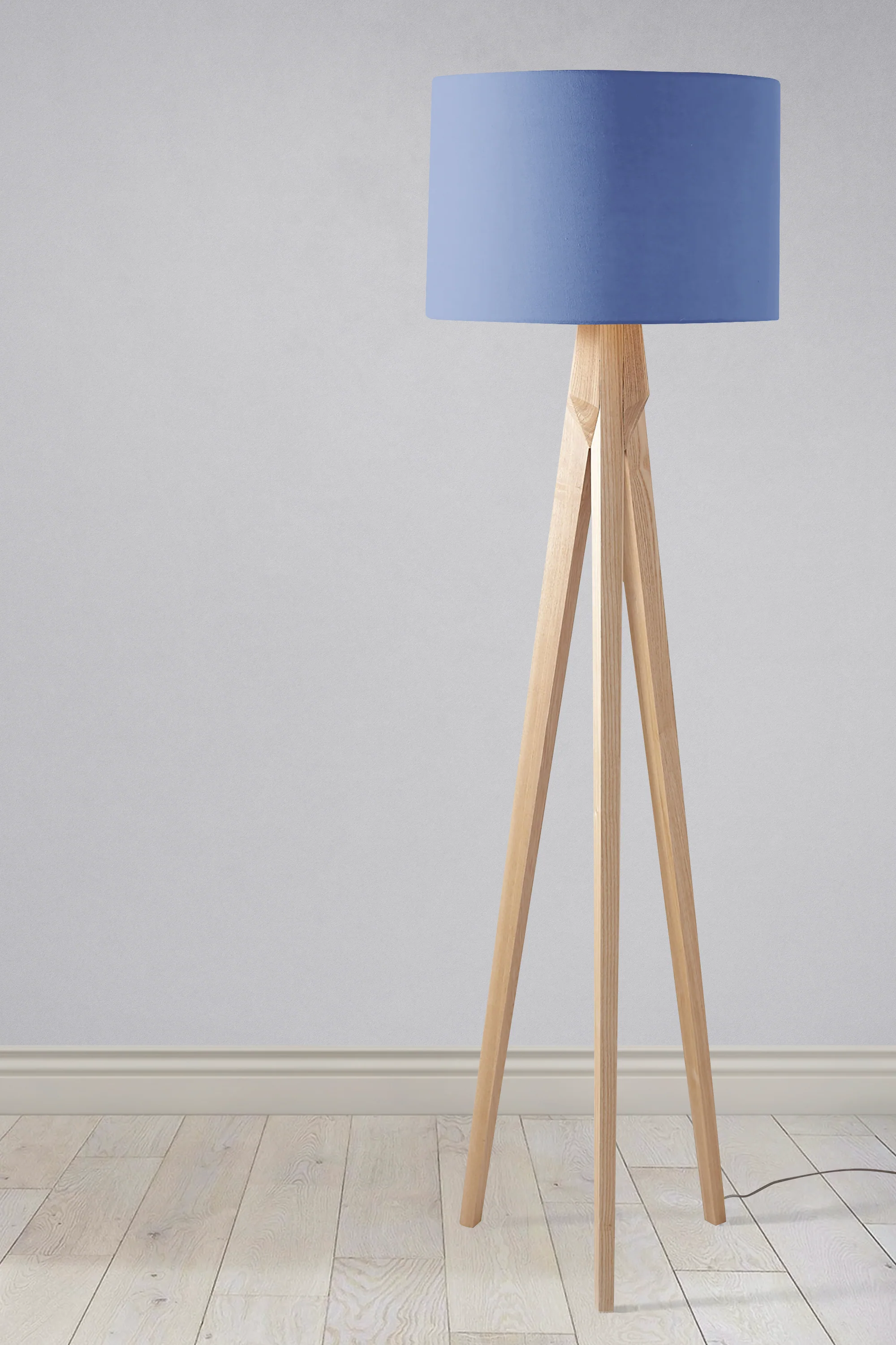 Plain Cornflower Blue Lampshade, Ceiling or Table Lamp Shade - Image 3