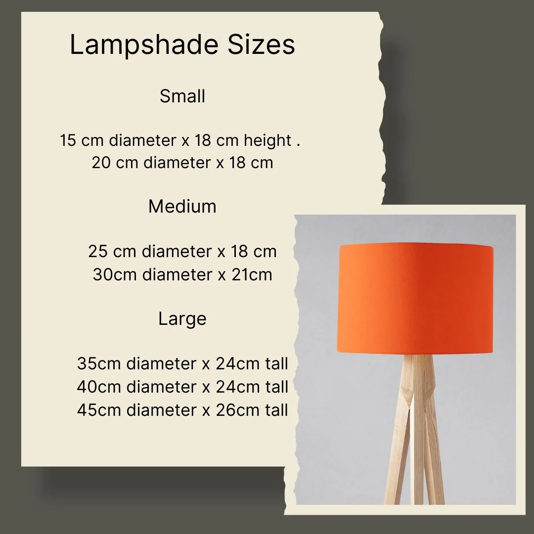 Plain Orange Lampshade, Ceiling or Table Lamp Shade - Image 3