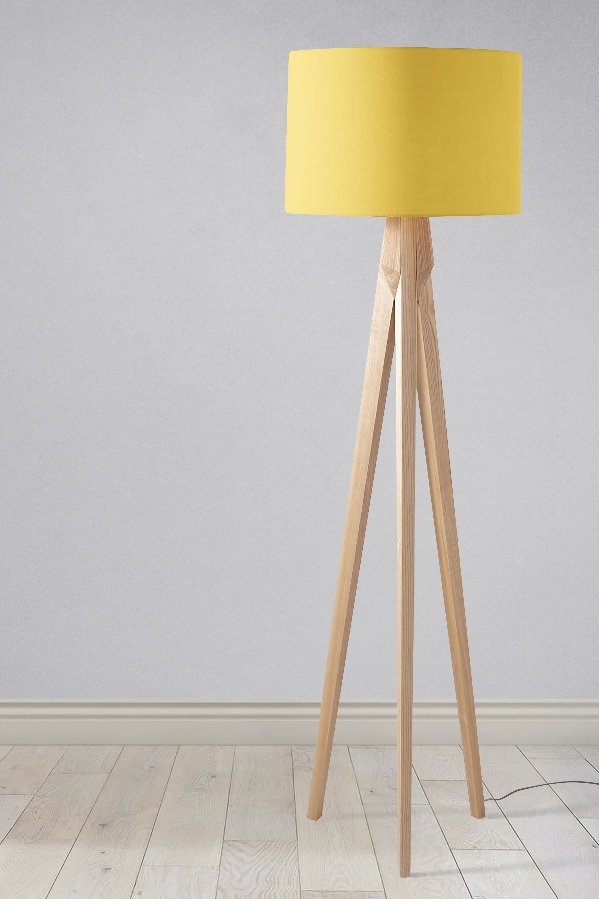 Plain Pale Yellow Lampshade, Ceiling or Table Lamp Shade - Image 3