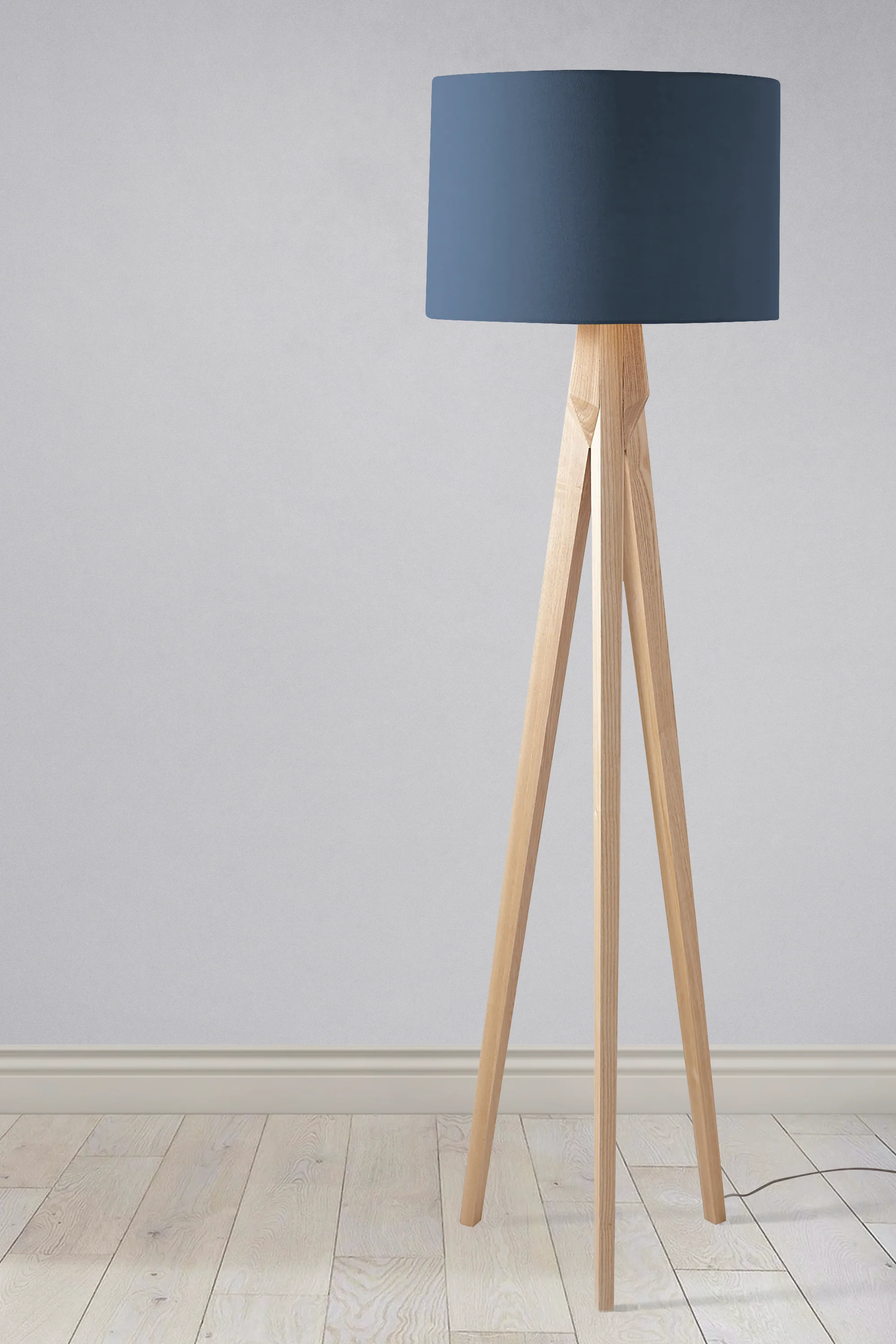 Plain Peacock Blue Lampshade, Dark Blue Ceiling or Table Lamp Shade - Image 3