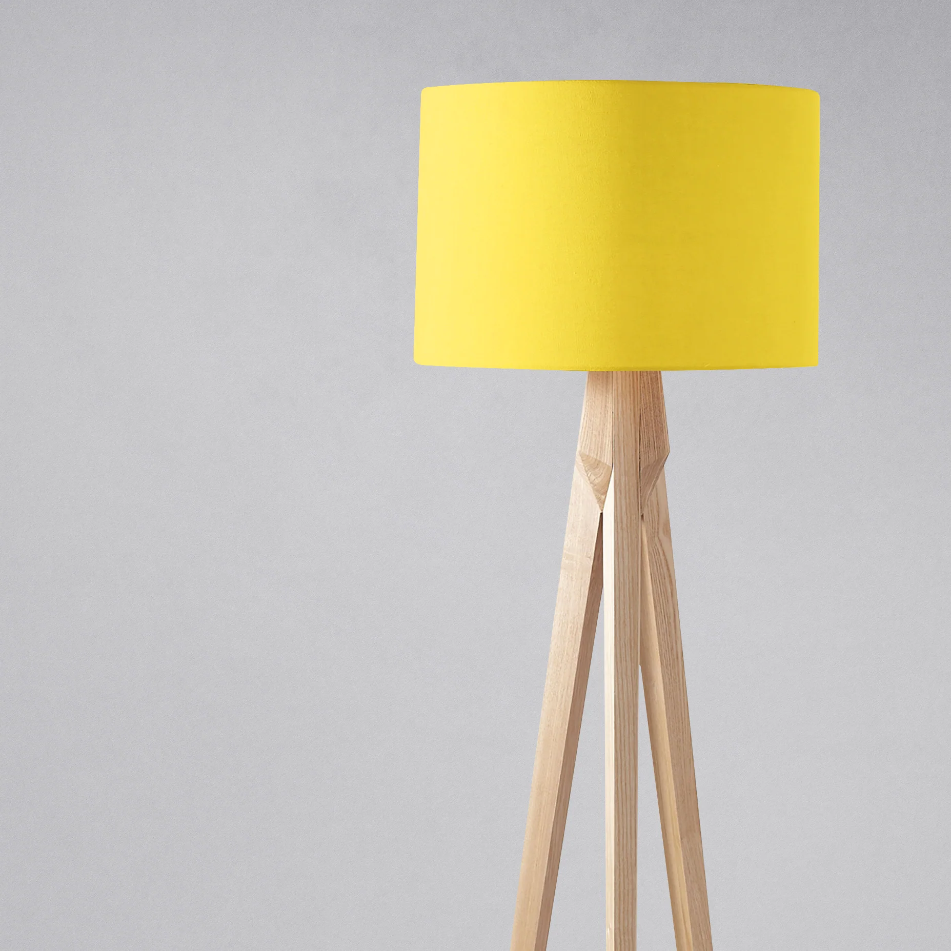 Plain Yellow Lampshade, Ceiling or Table Lamp Shade - Image 2