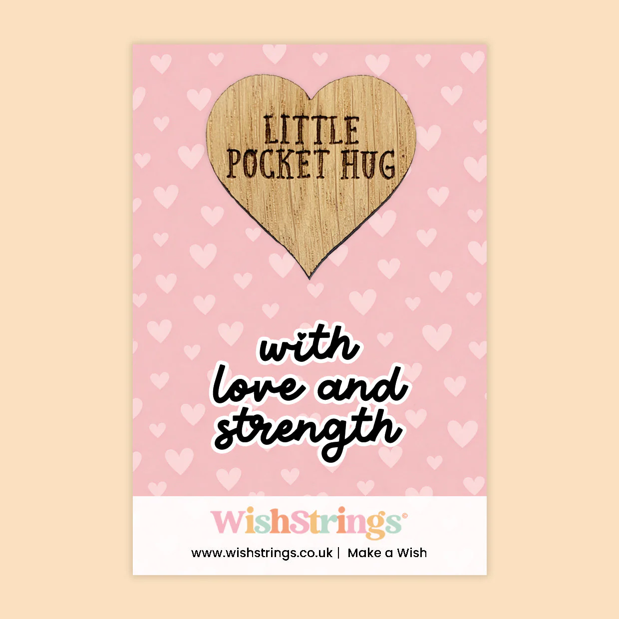Pocket Hug – With Love and Strength | Thoughtful Encouragement Gift | Comforting Keepsake Token for Tough Times
