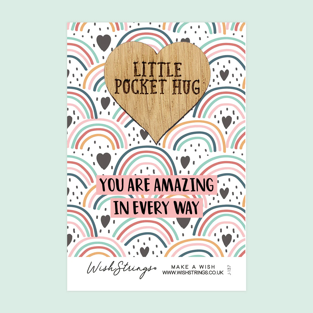 Pocket Hug - You Are Amazing in Every Way | Keepsake Token for Sending Hugs, Thank You & Appreciation