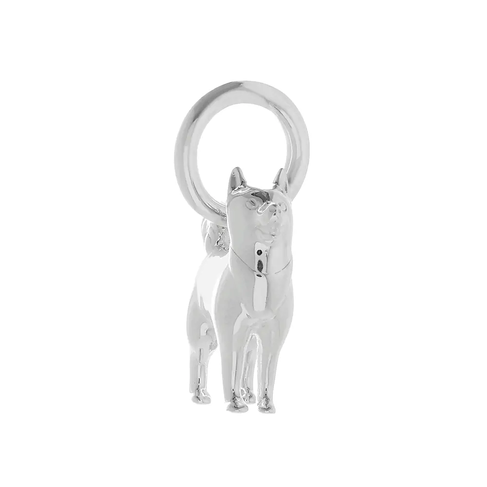 Pomsky Silver Dog Charm - Image 2