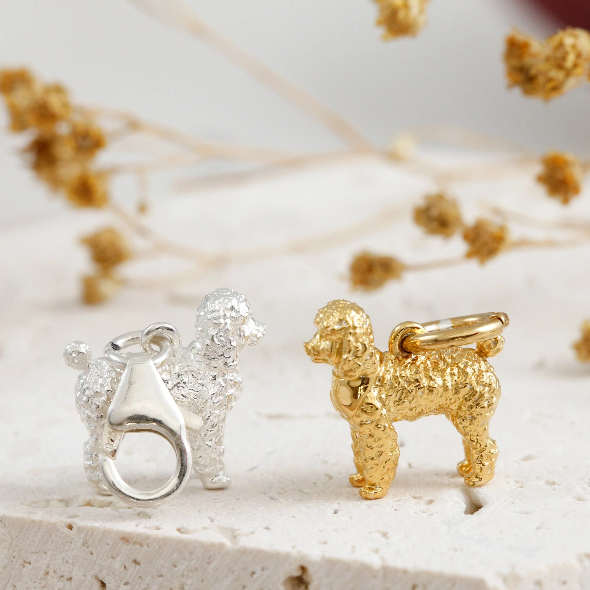 Poodle Silver Dog Charm - Image 4