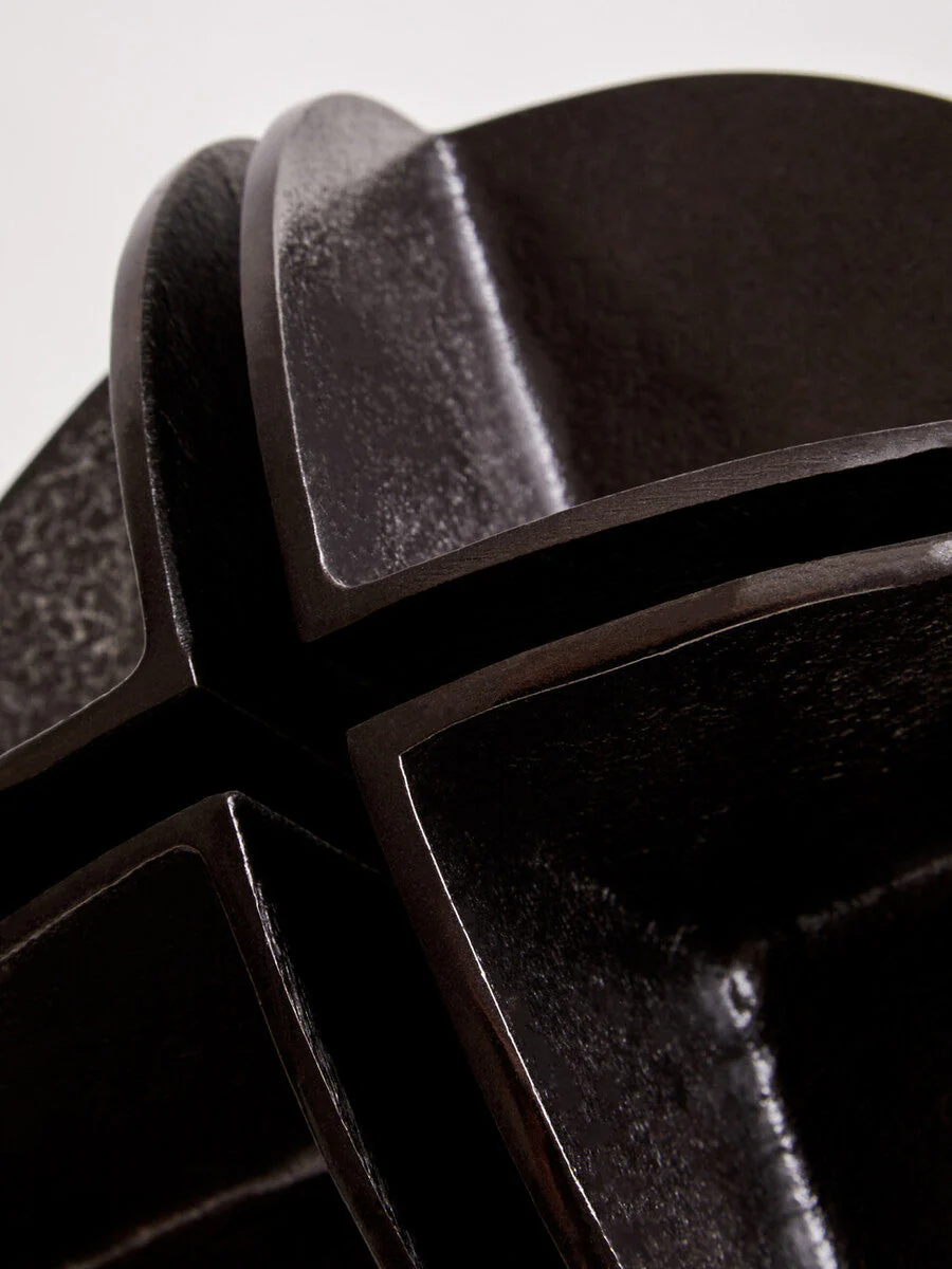 Prato Black Nickel Finish Sculpture - Image 4