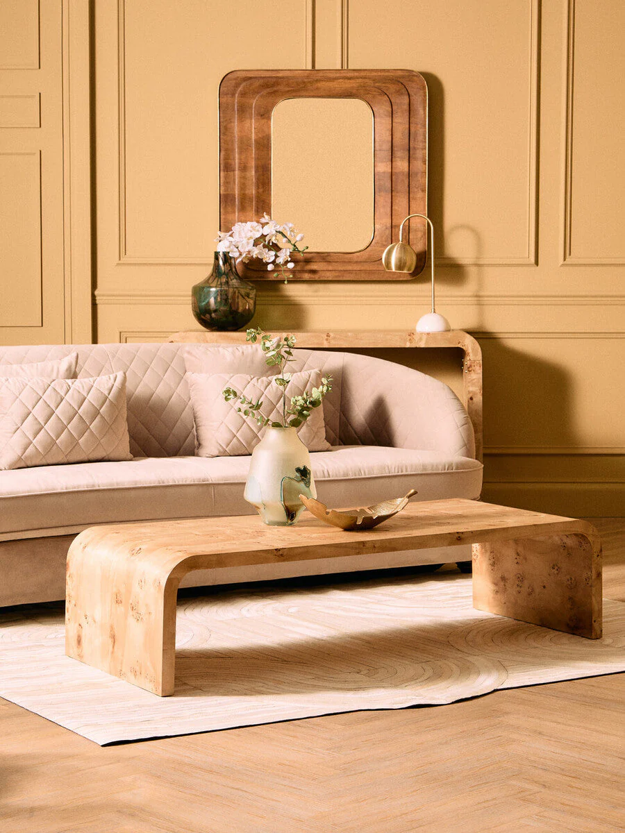 Prato Gold Finish Curved Leaf Dish - Image 3
