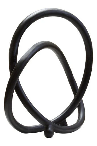 Prato Matte Black Nickel Finish Twist Sculpture - Image 2