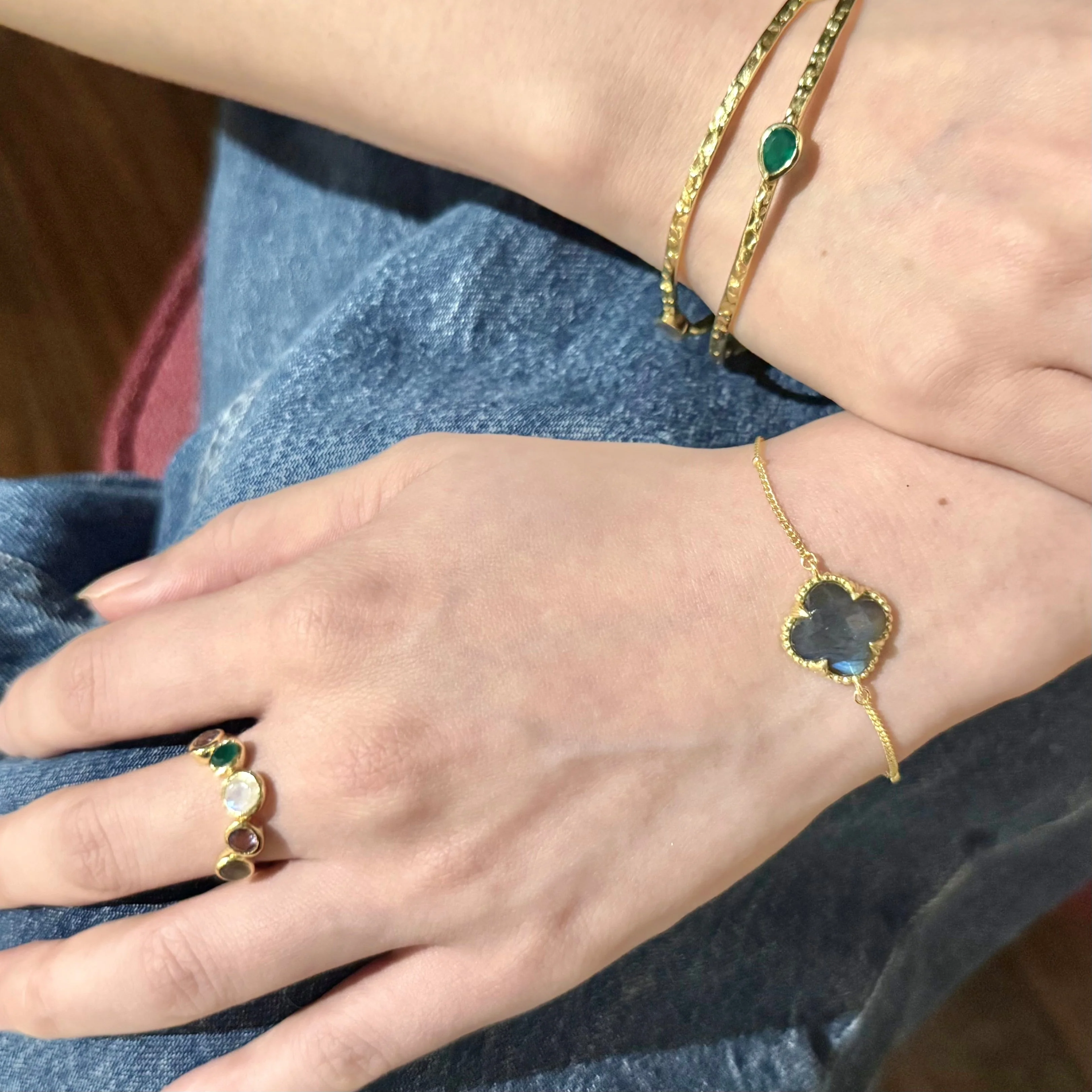 [PRE-ORDER] Tyche Gemstone Bracelet Labradorite - Image 2