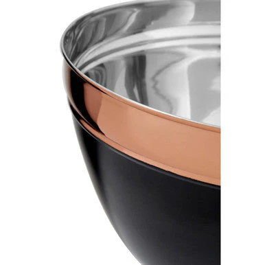 Prescott Large Black And Copper Mixing Bowl - Image 3