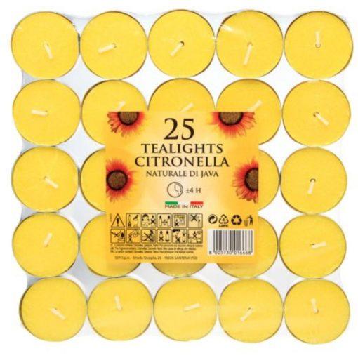 Prices Citronella Tealights x25 (insect repellent) - Image 2