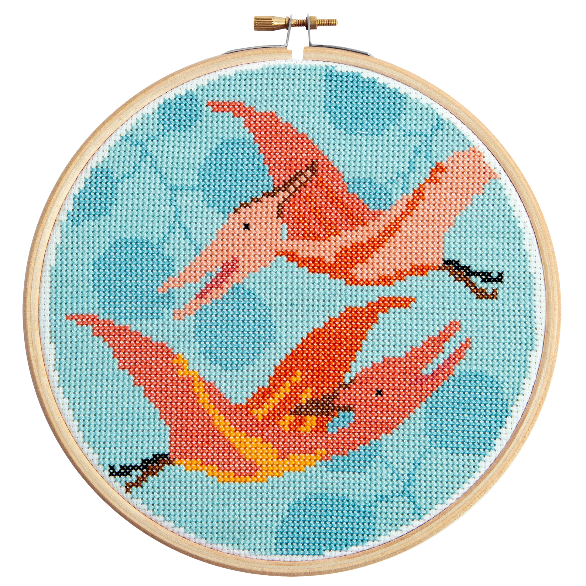 'Pterodactyl' Dinosaur Cross Stitch Kit for Beginners - Image 7