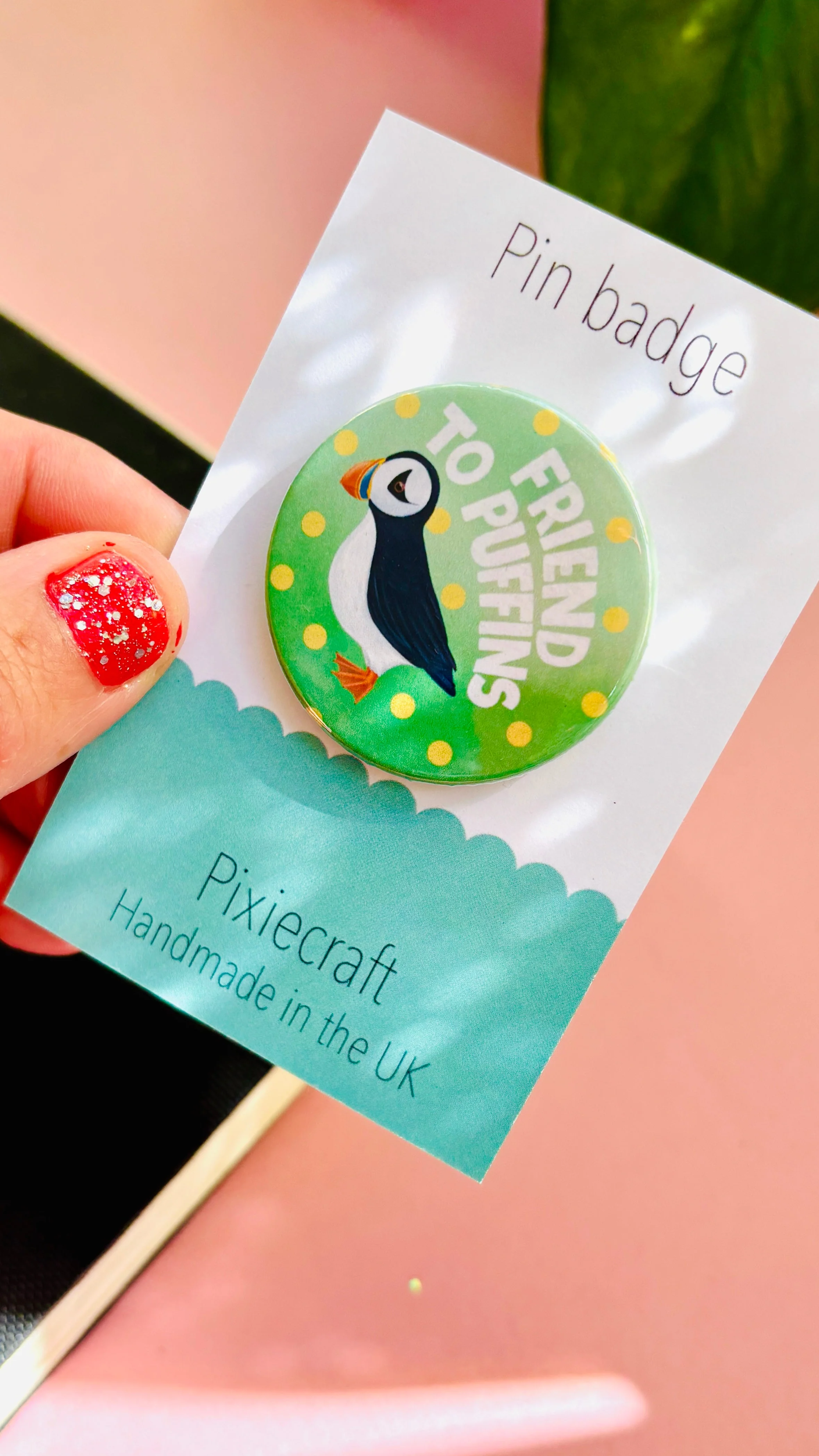 Puffin Badge or Magnet – Cute Wildlife Accessory - Image 2