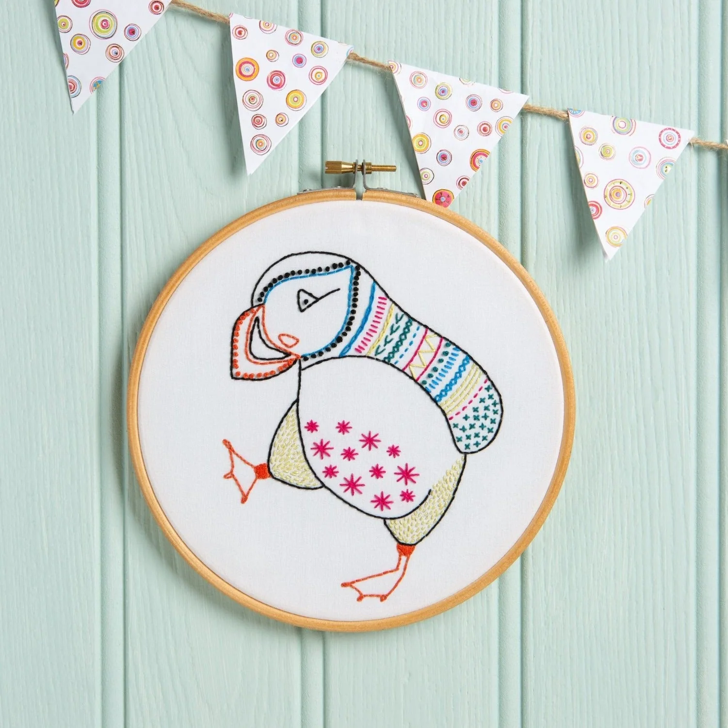 Puffin Embroidery Kit for Beginners - Image 3