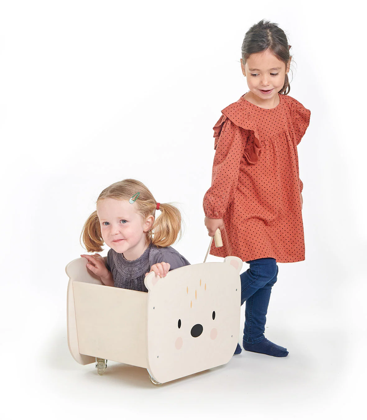 Pull Along Bear Cart - Image 3
