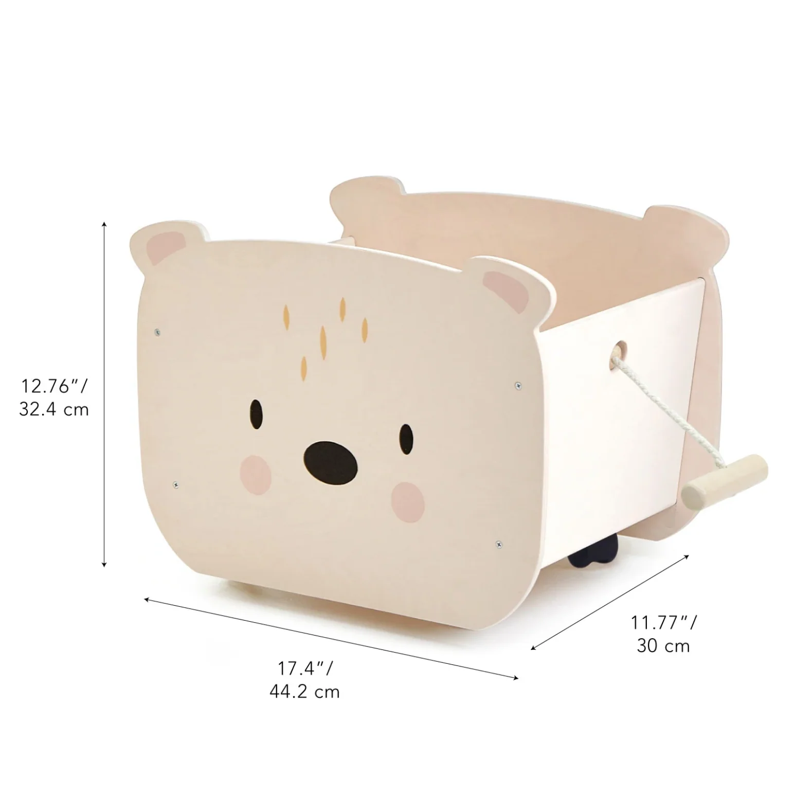 Pull Along Bear Cart - Image 5