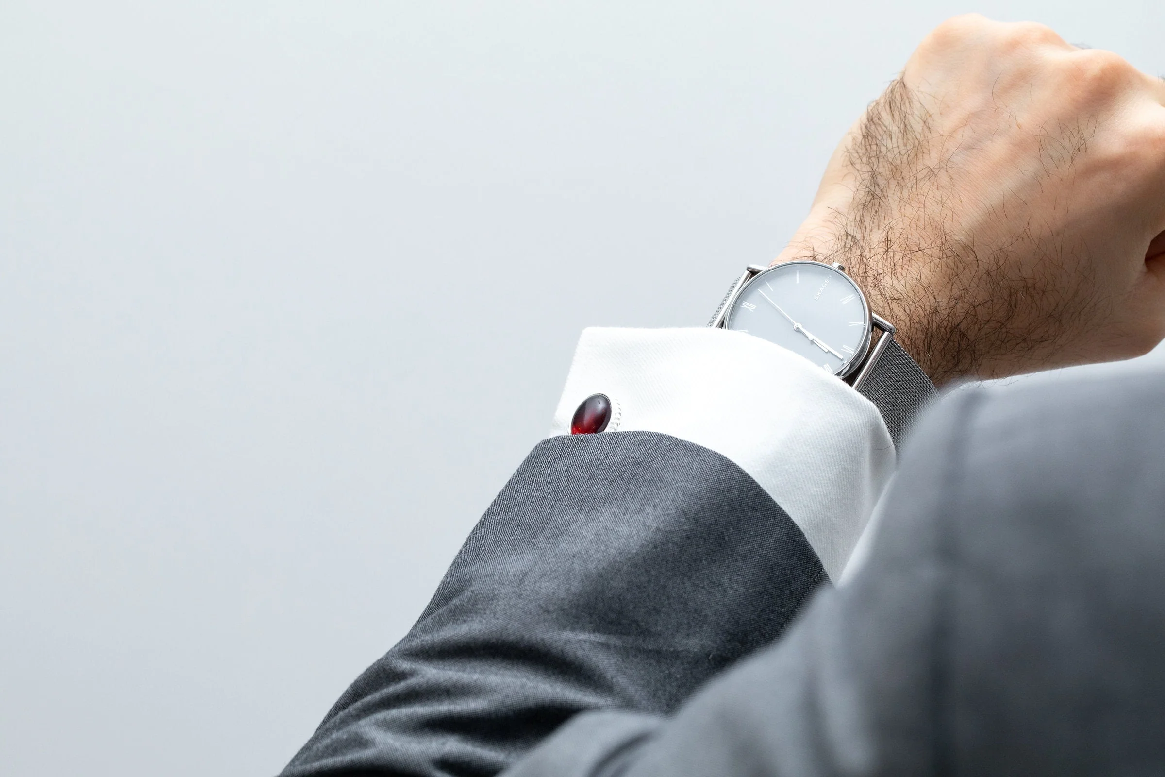 Quintessence Statement Red Amber Cufflinks - Image 6