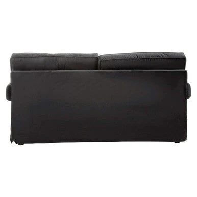 2 Seater Black Velvet Sofa, Ralph - Image 6