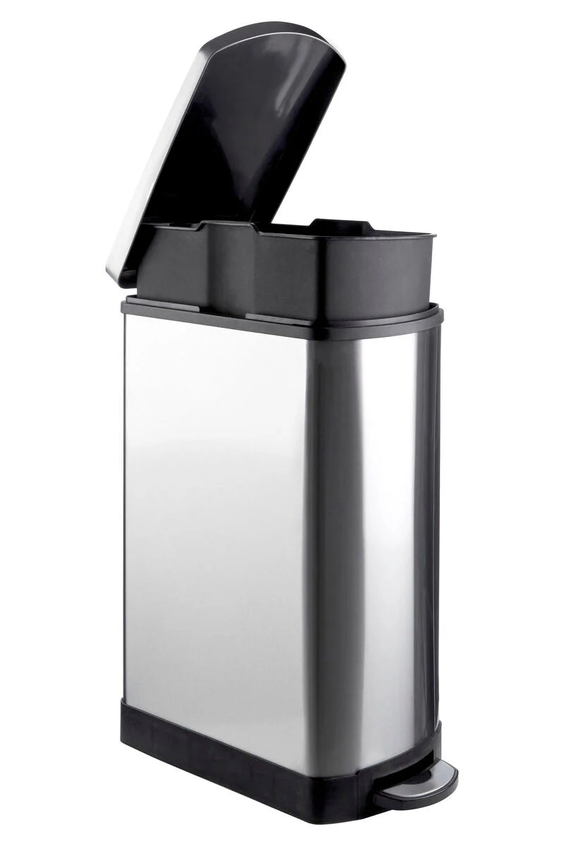 Miller Stainless Steel Rectangular 35 Litre Pedal Bin - Image 2