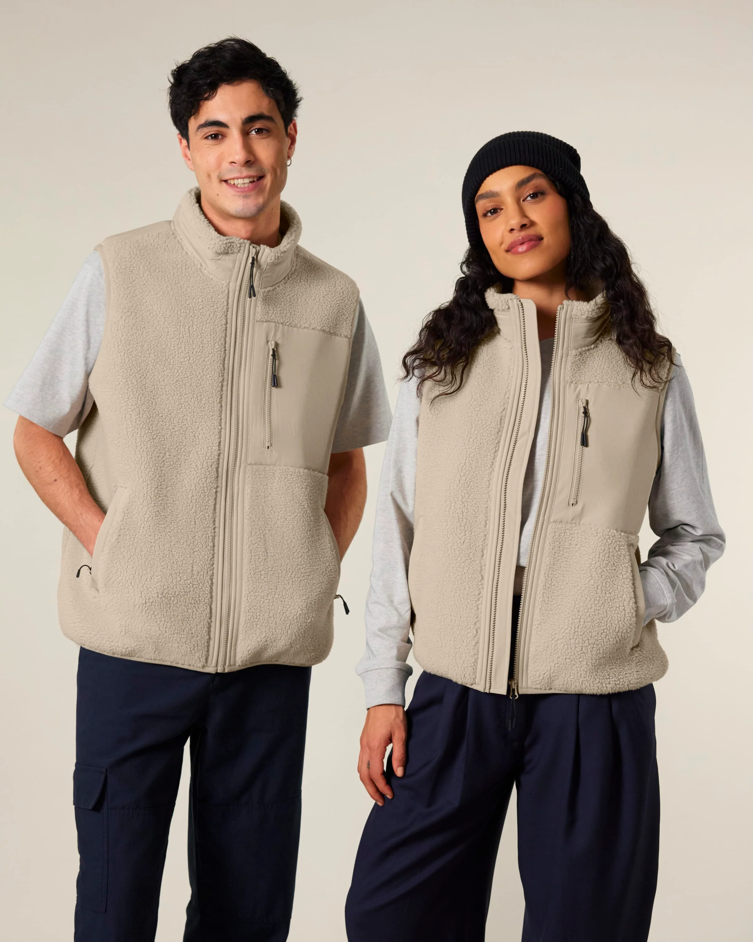 Recycled Sherpa Fleece Bodywarmer: Unisex - Image 3