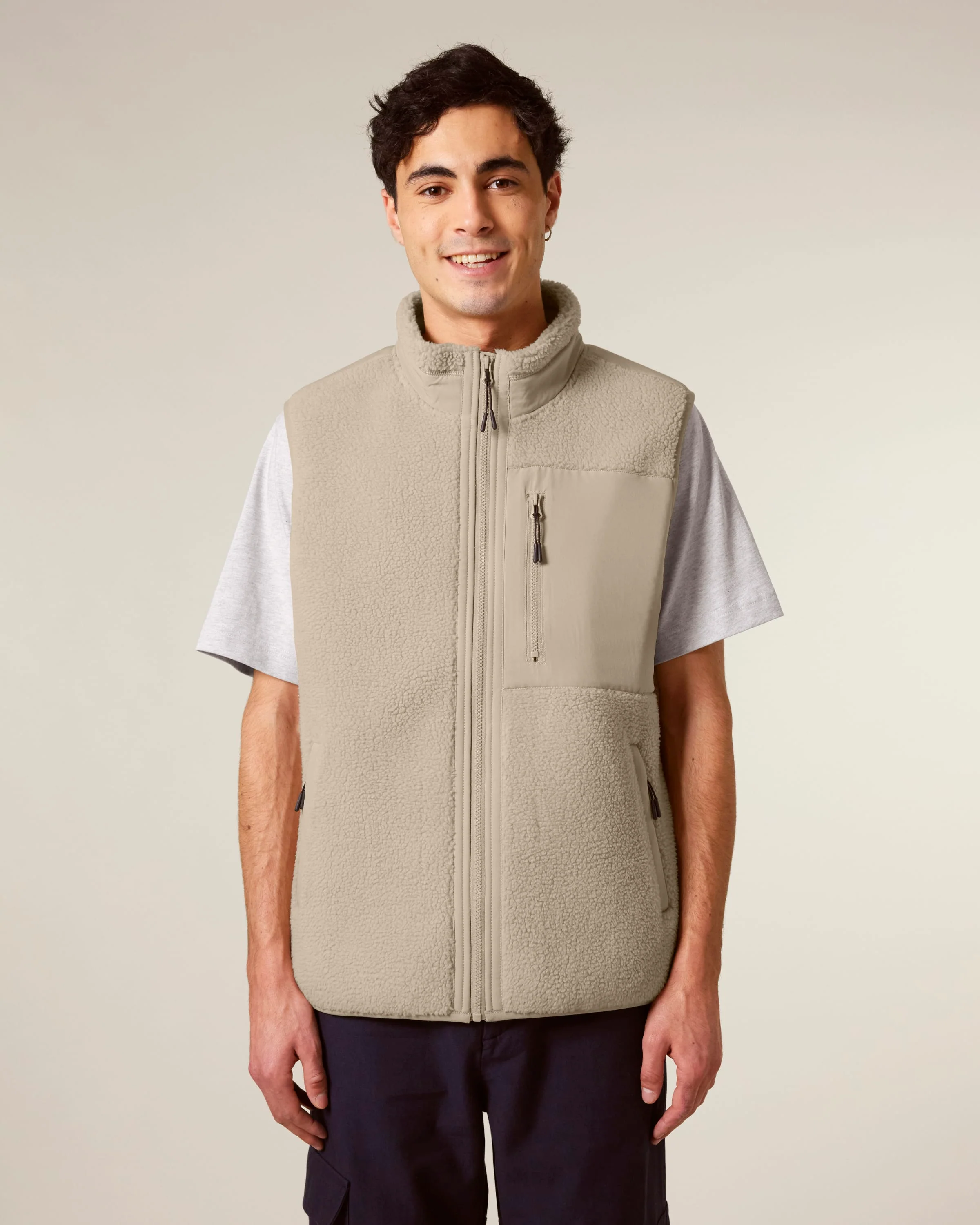 Recycled Sherpa Fleece Bodywarmer: Unisex - Image 4