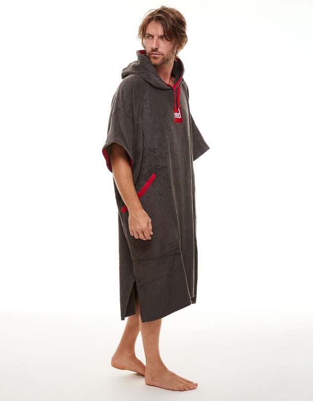 Red Original  Quick Dry Microfibre Changing Robe - Grey - Image 4