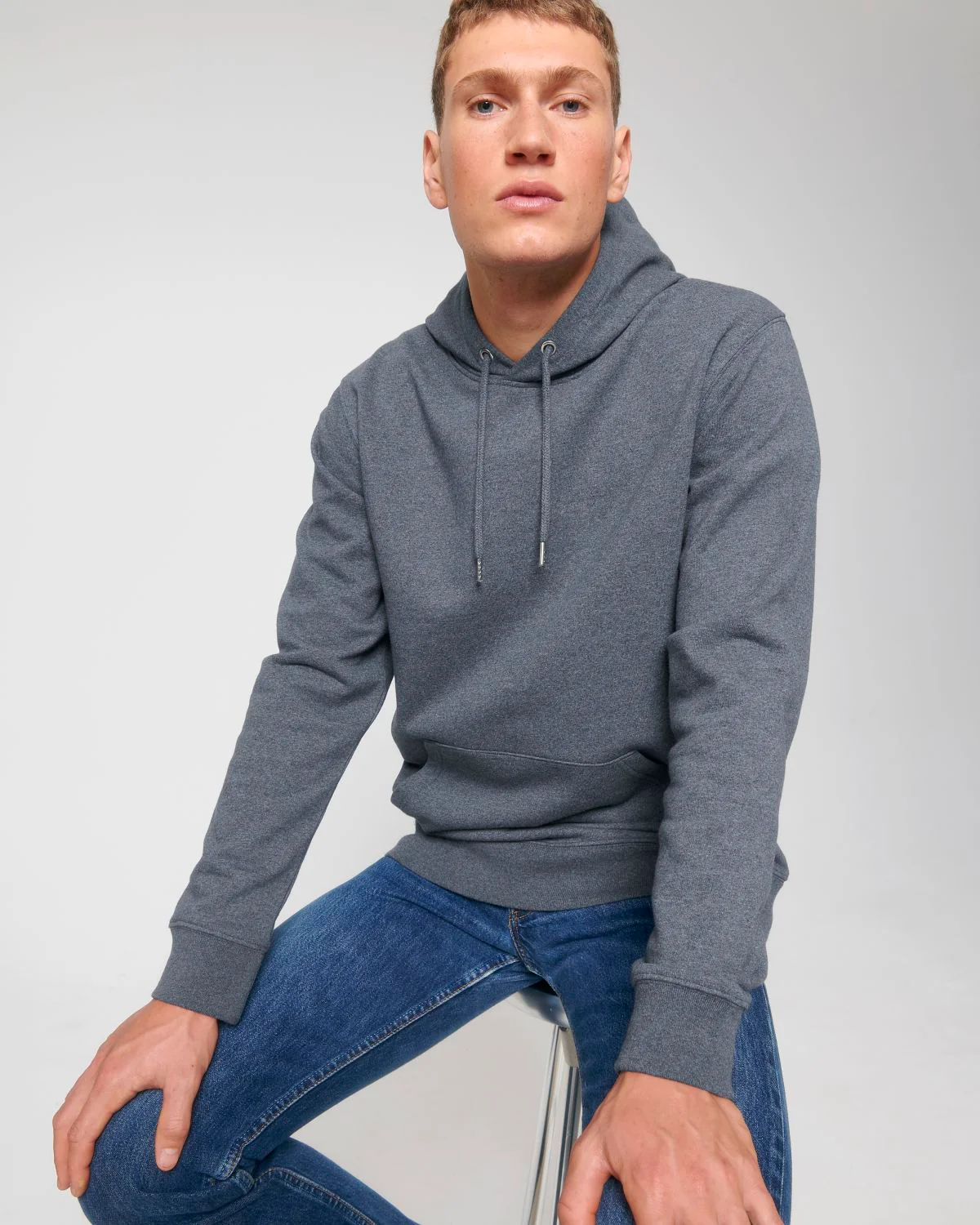 Regenerated Cotton Hooded Sweatshirt: Unisex - Image 6