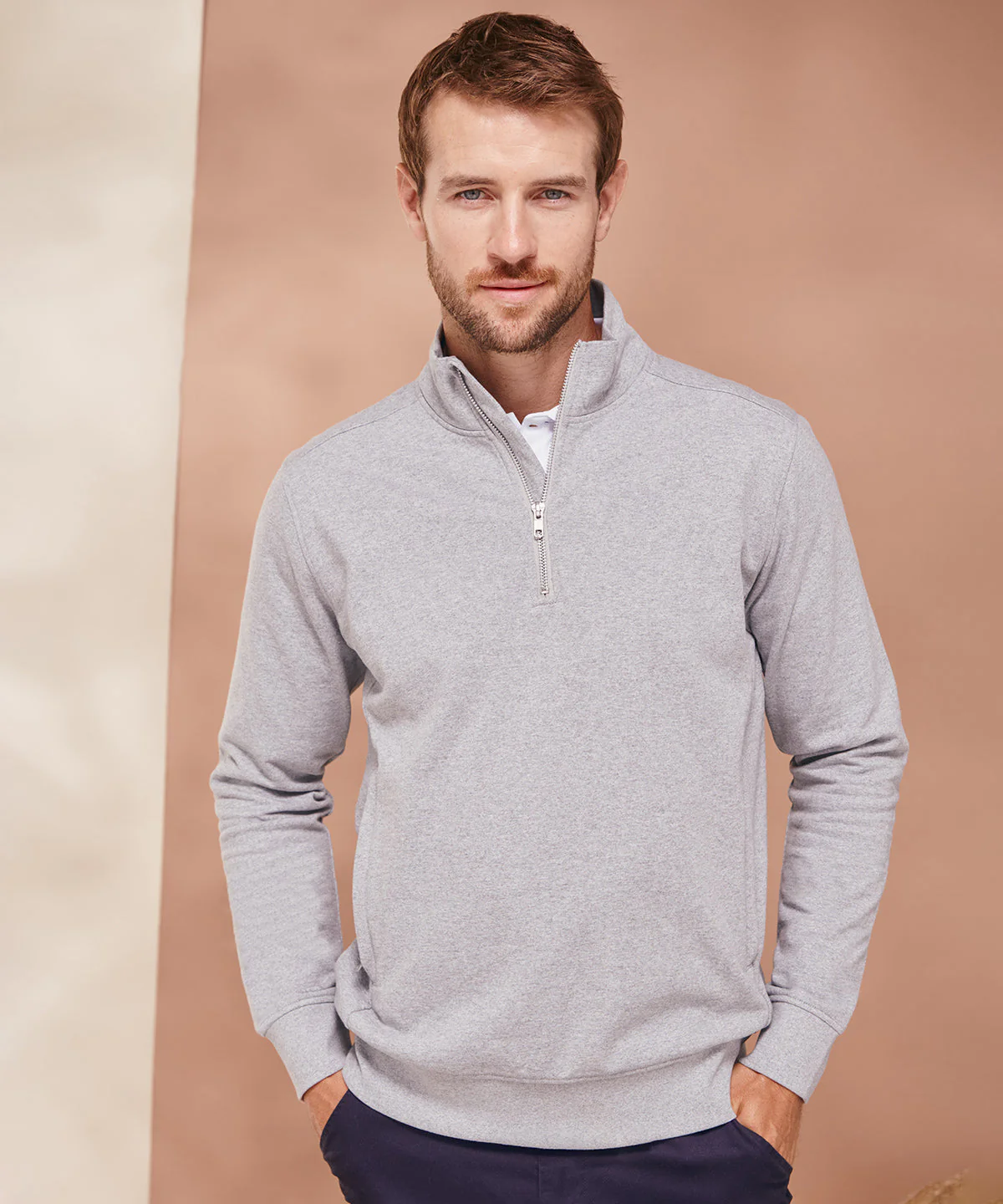 Regenerated Cotton & rPET 1/4 Zip Sweatshirt - Image 4
