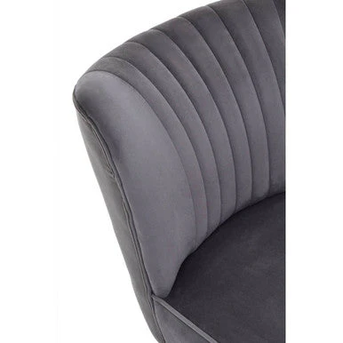Regents Park Grey Velvet Chair - Image 11
