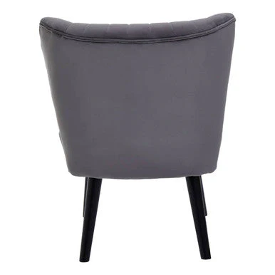 Regents Park Grey Velvet Chair - Image 9