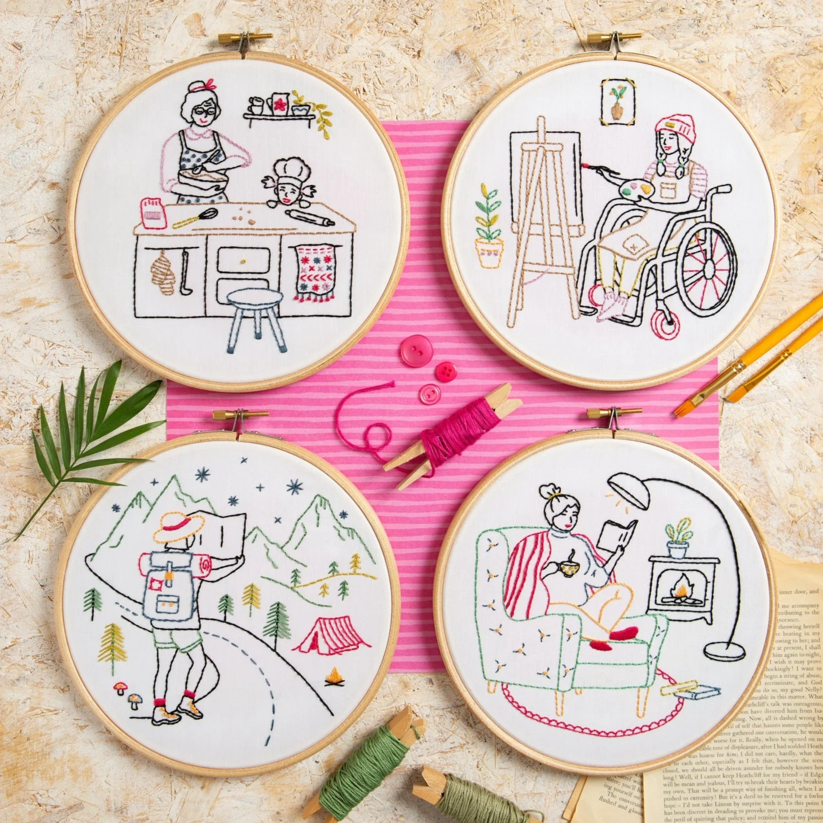 'Relax' Stitching Embroidery Kit for Beginners - Image 8