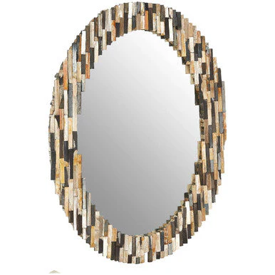 Relic Multi Tile Oval Wall Mirror - Image 3