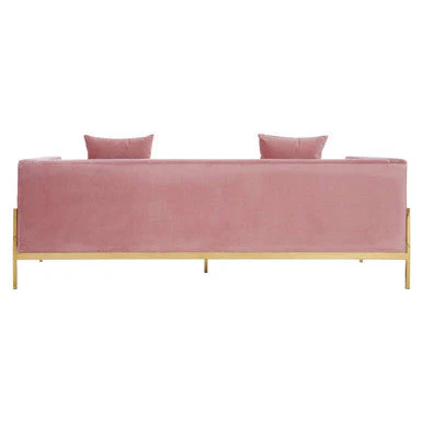3 Seater Pink Sofa, Rena - Image 6