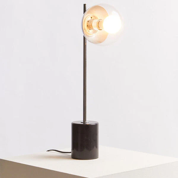 Revive Small Silver Finish Metal Table Lamp