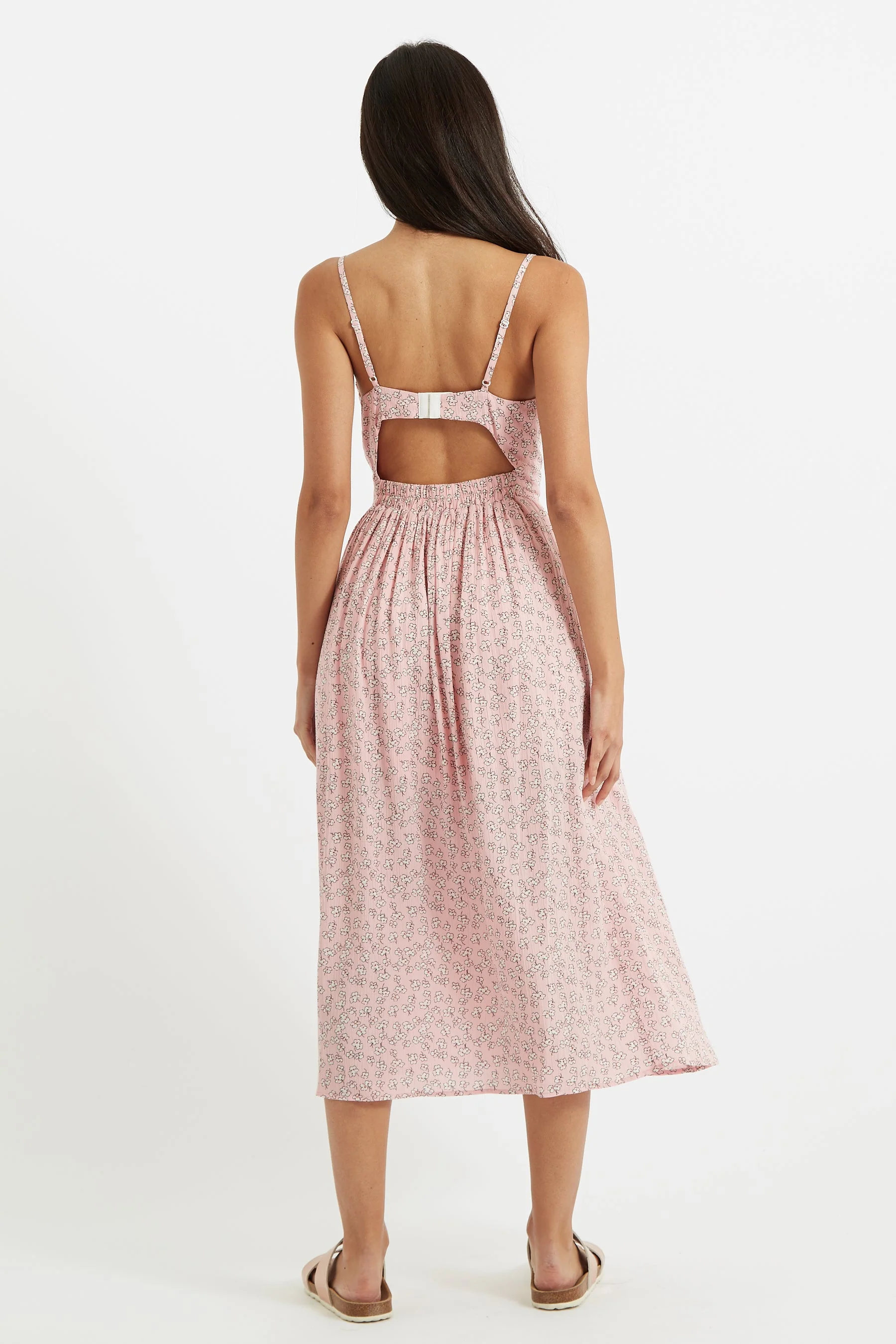 Rialto Lucky Flower Cut Out Back Midi Dress - Image 2