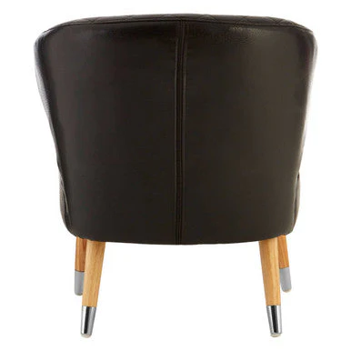 Richy Black Leather Effect Accent Chair - Image 7