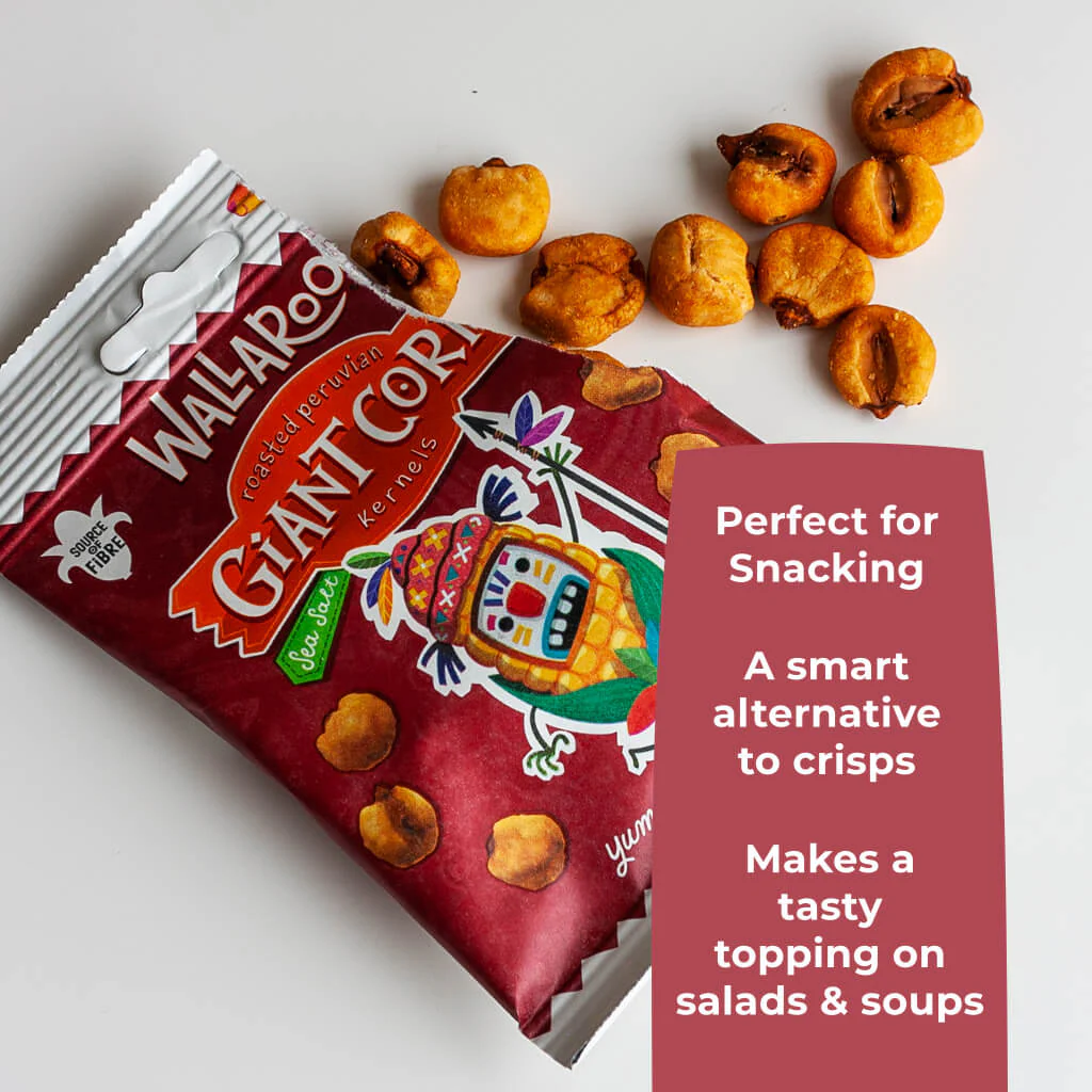 Roasted Peruvian Giant Corn Kernels - Sea Salt - Image 6
